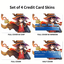 Load image into Gallery viewer, Megumin  Credit Card Skins (4-in-1 Pack)
