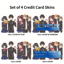 Load image into Gallery viewer, Mei,Kouichi,Izumi,Naoya and Yuuya  Credit Card Skins (4-in-1 Pack)
