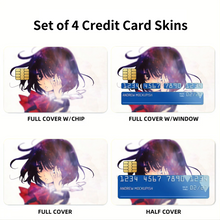 Load image into Gallery viewer, Mei Misaki  Credit Card Skins (4-in-1 Pack)
