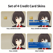 Load image into Gallery viewer, Mei Misaki  Credit Card Skins (4-in-1 Pack)
