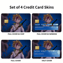 Load image into Gallery viewer, Meliodas Awake His Demon Blood Evil Power - Leader Of 10 Commandements -  Credit Card Skins (4-in-1 Pack)

