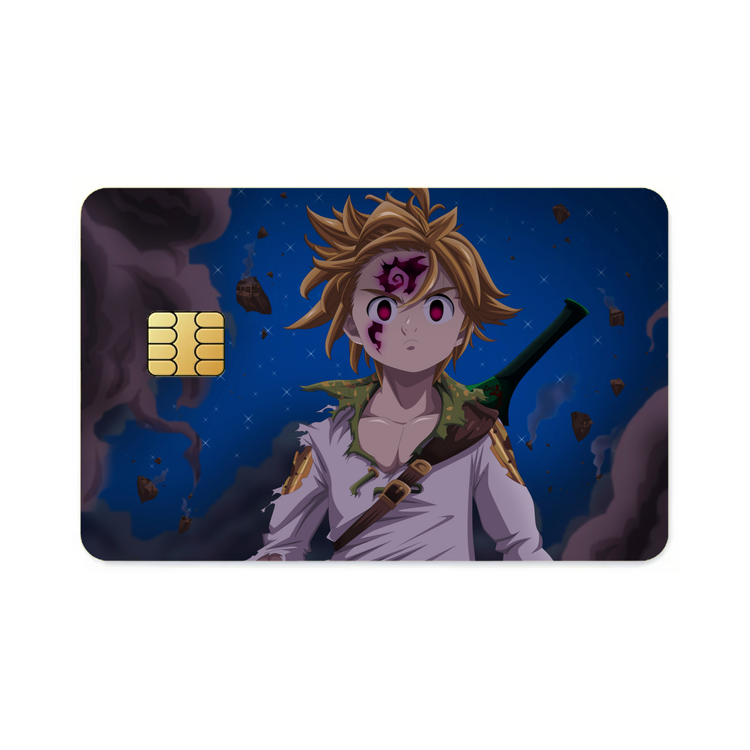 Meliodas Awake His Demon Blood Evil Power - Leader Of 10 Commandements -  Credit Card Skins (4-in-1 Pack)