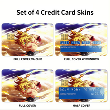 Load image into Gallery viewer, Meliodas Revenge Counter Full Power  Credit Card Skins (4-in-1 Pack)
