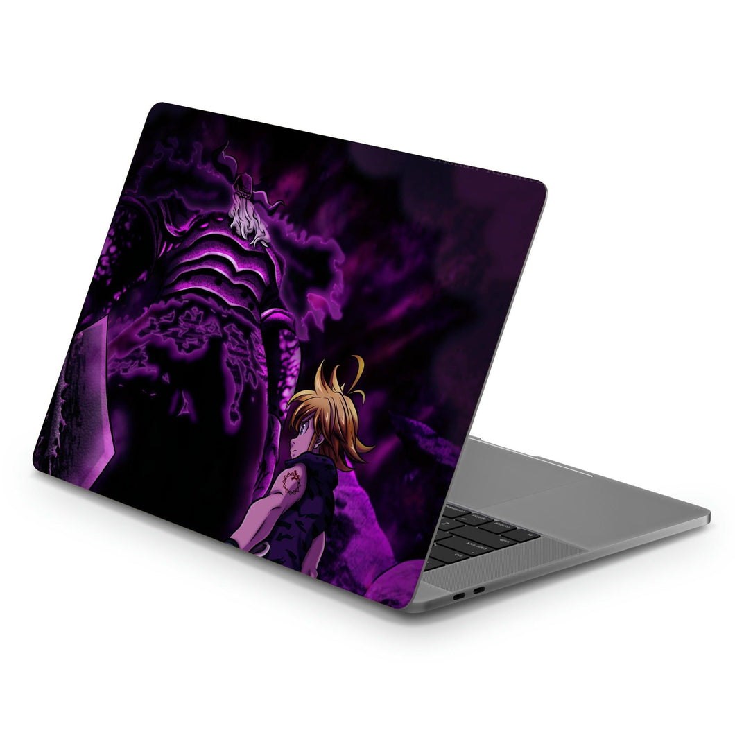 Meliodas vs Demon King  Macbook Skin