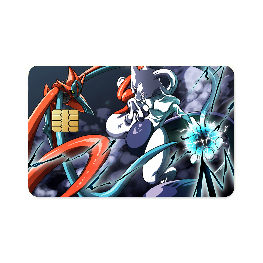 Mewtwo Vs Deoxys  Credit Card Skins (4-in-1 Pack)
