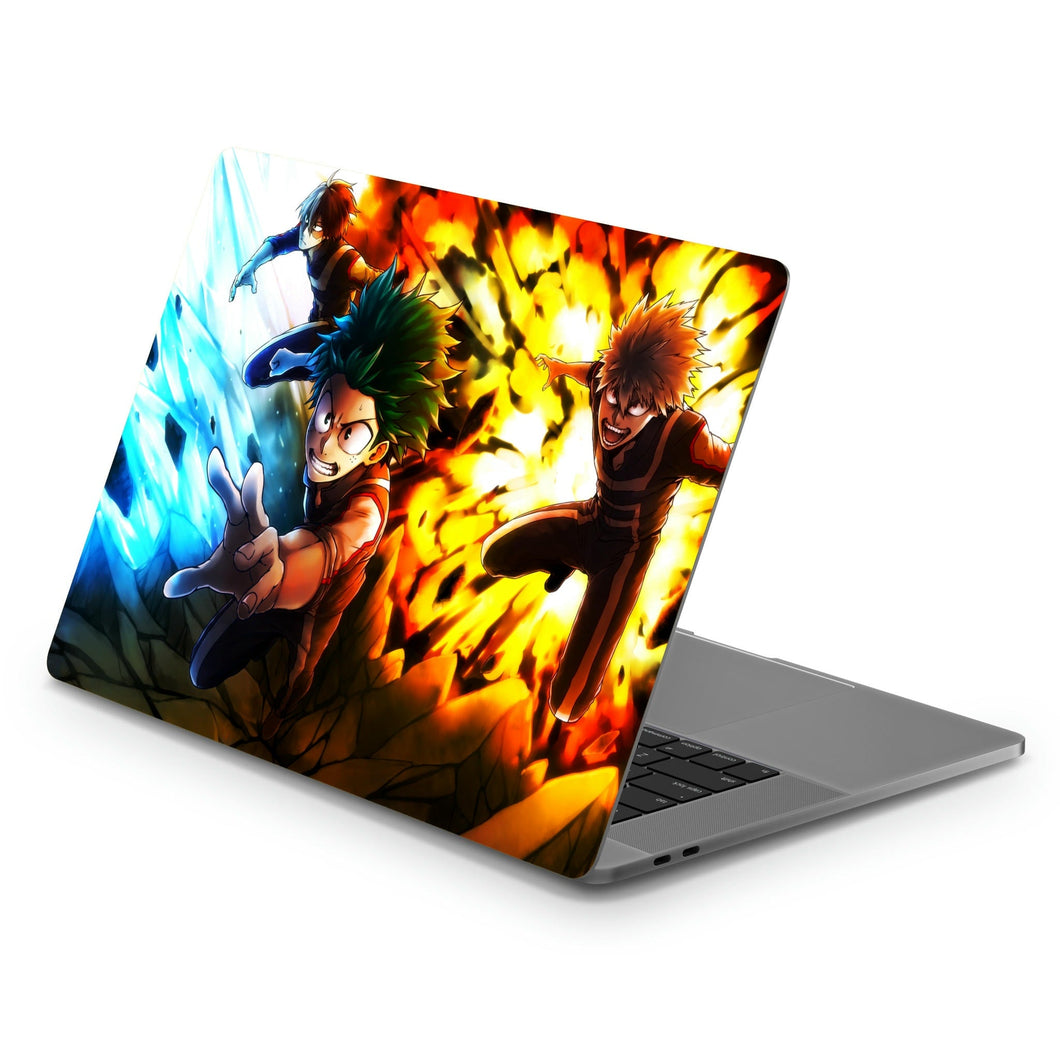 Midoriya ,Bakugou and Todoroki  Macbook Skin