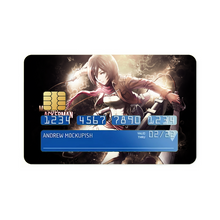Load image into Gallery viewer, Mikasa Ackerman Credit Card Skins (4-in-1 Pack)
