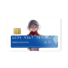 Load image into Gallery viewer, Mikasa Akerman  Credit Card Skins (4-in-1 Pack)
