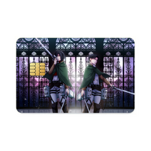 Load image into Gallery viewer, Mikasa and Levi Ackerman Credit Card Skins (4-in-1 Pack)
