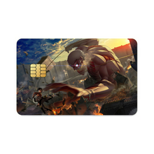 Load image into Gallery viewer, Mikasa Fighting With Armored Titan  Credit Card Skins (4-in-1 Pack)
