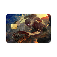 Mikasa Fighting With Armored Titan  Credit Card Skins (4-in-1 Pack)