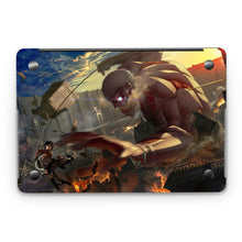 Load image into Gallery viewer, Mikasa Fighting With Armored Titan  Macbook Skin
