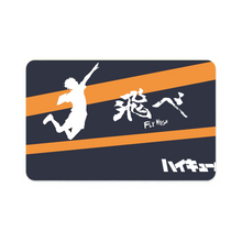Load image into Gallery viewer, Minimalist &quot;Fly High&quot;Haikyuu!!  Credit Card Skins (4-in-1 Pack)
