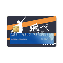 Load image into Gallery viewer, Minimalist &quot;Fly High&quot;Haikyuu!!  Credit Card Skins (4-in-1 Pack)
