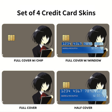 Load image into Gallery viewer, Misaki Mei  Credit Card Skins (4-in-1 Pack)
