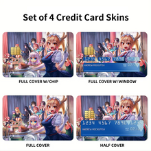 Load image into Gallery viewer, Miss Kobayashi&#39;s Dragon Maid  Credit Card Skins (4-in-1 Pack)
