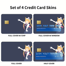 Load image into Gallery viewer, Miss Kobayashi&#39;s Dragon Maid  Credit Card Skins (4-in-1 Pack)

