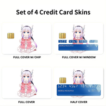 Load image into Gallery viewer, Miss Kobayashi&#39;s Dragon Maid Kanna Kamui, Kobayashi San Chi No Maid Dragon  Credit Card Skins (4-in-1 Pack)
