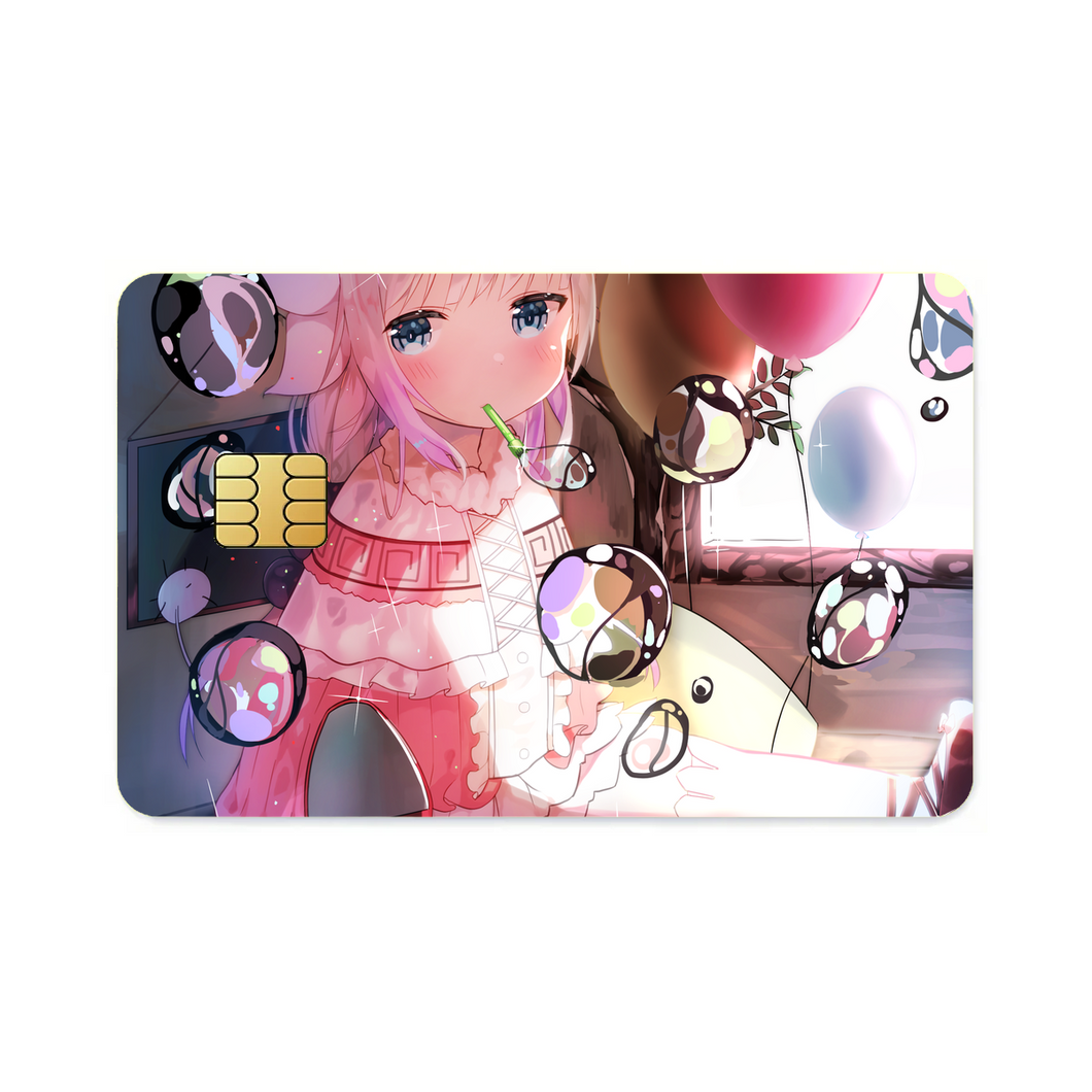 Miss Kobayashi's Dragon Maid Kanna Kamui, Kobayashi San Chi No Maid Dragon  Credit Card Skins (4-in-1 Pack)