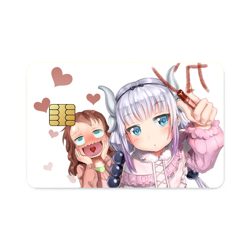 Miss Kobayashi's Dragon Maid Kanna Kamui, Kobayashi San Chi No Maid Dragon, Riko Saikawa  Credit Card Skins (4-in-1 Pack)