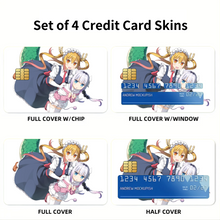 Load image into Gallery viewer, Miss Kobayashi&#39;s Dragon Maid Kanna Kamui, Kobayashi San Chi No Maid Dragon, Tohru  Credit Card Skins (4-in-1 Pack)
