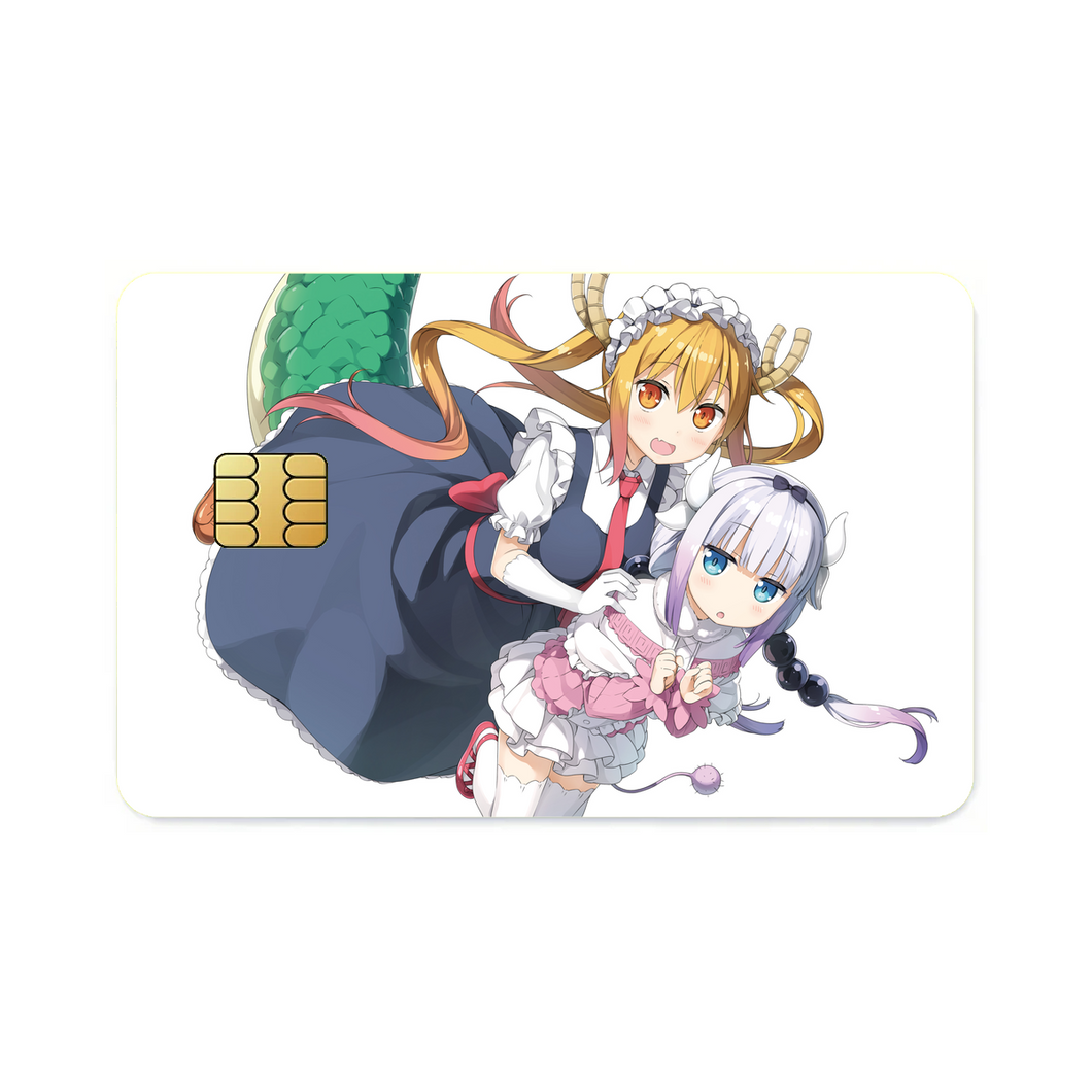 Miss Kobayashi's Dragon Maid Kanna Kamui, Kobayashi San Chi No Maid Dragon, Tohru  Credit Card Skins (4-in-1 Pack)