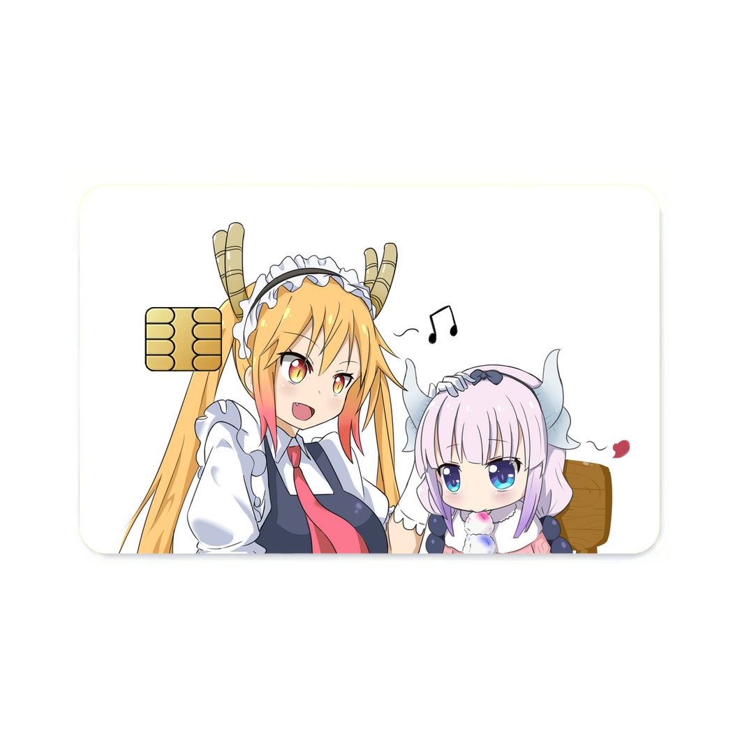 Miss Kobayashi's Dragon Maid Kanna Kamui, Kobayashi San Chi No Maid Dragon, Tohru  Credit Card Skins (4-in-1 Pack)
