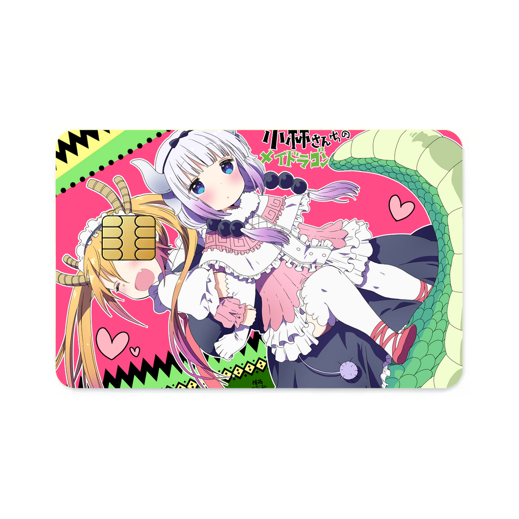 Miss Kobayashi's Dragon Maid Kanna Kamui, Kobayashi San Chi No Maid Dragon, Tohru  Credit Card Skins (4-in-1 Pack)