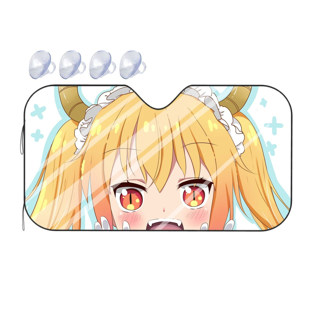 Miss Kobayashi's Dragon Maid Kobayashi-san Chi No Maid Dragon, Miss Kobayashi S Dragon Maid, Tohru  Car Sunshade