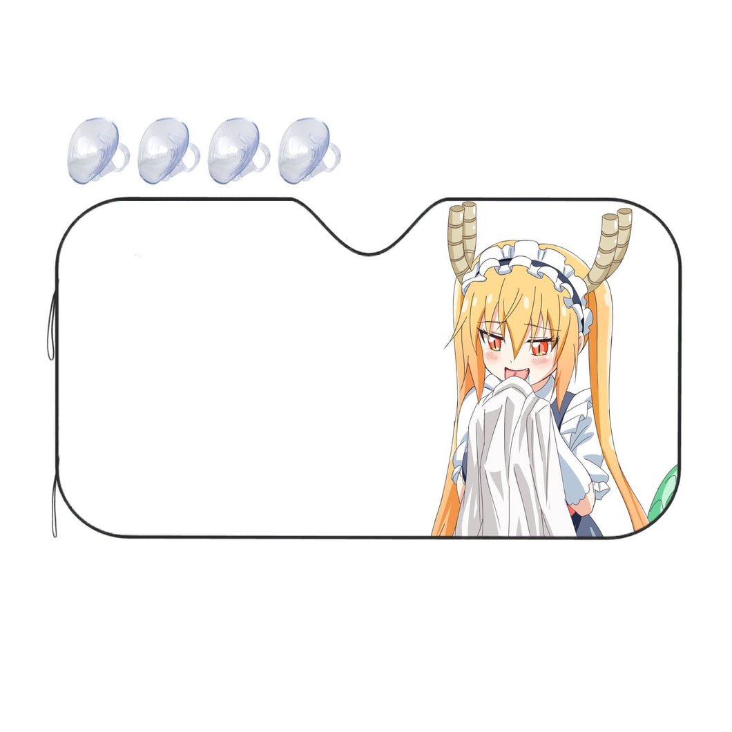 Miss Kobayashi's Dragon Maid Kobayashi-san Chi No Maid Dragon, Miss Kobayashi S Dragon Maid, Tohru  Car Sunshade