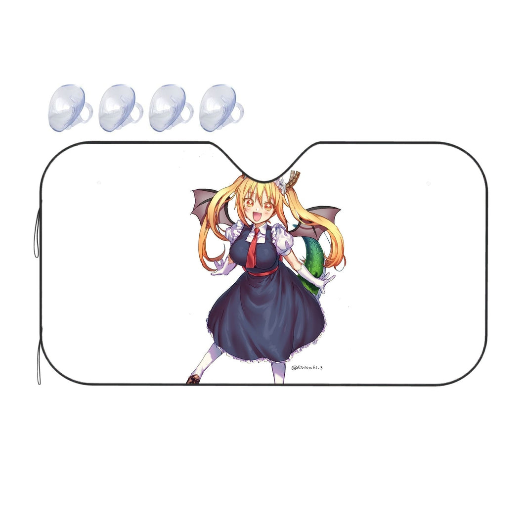 Miss Kobayashi's Dragon Maid Kobayashi-san Chi No Maid Dragon, Miss Kobayashi S Dragon Maid, Tohru  Car Sunshade