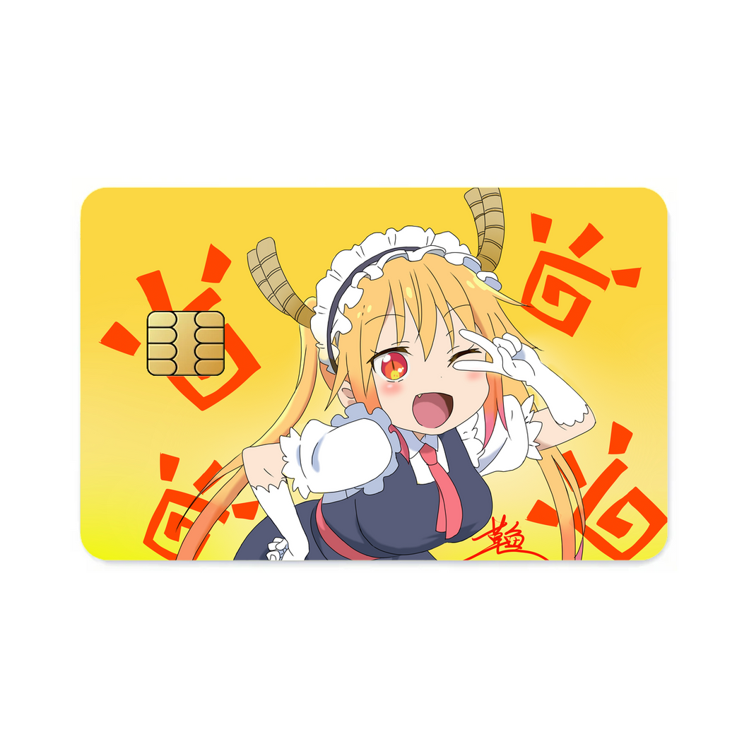 Miss Kobayashi's Dragon Maid Kobayashi-san Chi No Maid Dragon, Miss Kobayashi S Dragon Maid, Tohru  Credit Card Skins (4-in-1 Pack)