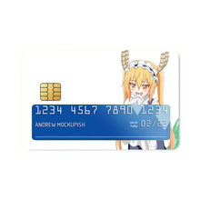 Load image into Gallery viewer, Miss Kobayashi&#39;s Dragon Maid Kobayashi-san Chi No Maid Dragon, Miss Kobayashi S Dragon Maid, Tohru  Credit Card Skins (4-in-1 Pack)
