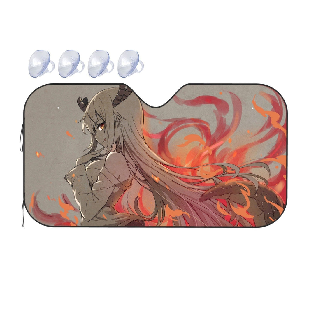 Miss Kobayashi's Dragon Maid Kobayashi San Chi No Maid Dragon, Tohru  Car Sunshade