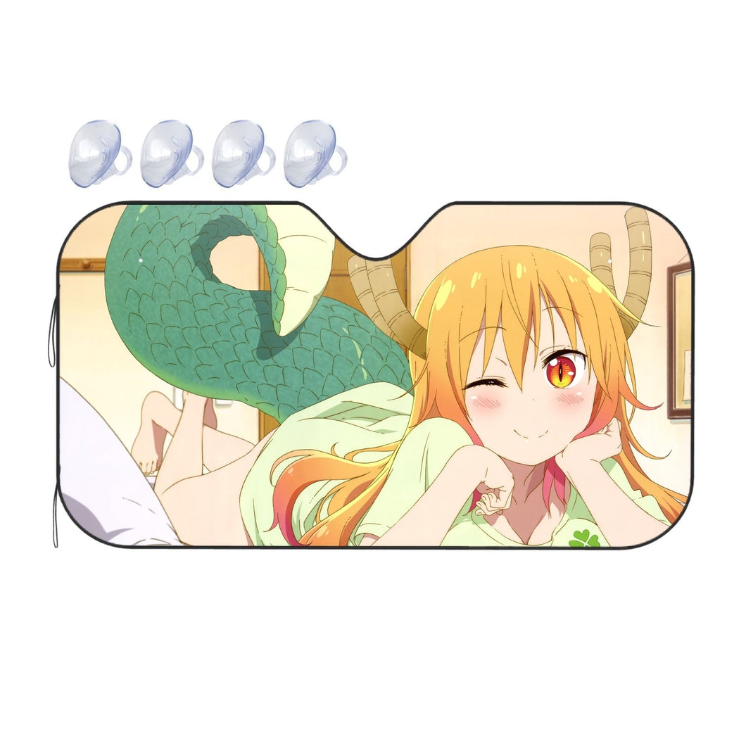 Miss Kobayashi's Dragon Maid Kobayashi San Chi No Maid Dragon, Tohru  Car Sunshade