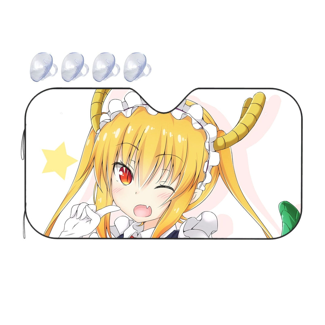 Miss Kobayashi's Dragon Maid Kobayashi San Chi No Maid Dragon, Tohru  Car Sunshade