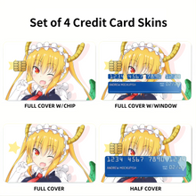 Load image into Gallery viewer, Miss Kobayashi&#39;s Dragon Maid Kobayashi San Chi No Maid Dragon, Tohru  Credit Card Skins (4-in-1 Pack)
