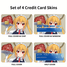 Load image into Gallery viewer, Miss Kobayashi&#39;s Dragon Maid Kobayashi San Chi No Maid Dragon, Tohru  Credit Card Skins (4-in-1 Pack)
