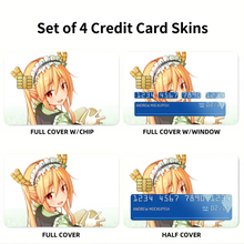 Load image into Gallery viewer, Miss Kobayashi&#39;s Dragon Maid Kobayashi San Chi No Maid Dragon, Tohru  Credit Card Skins (4-in-1 Pack)

