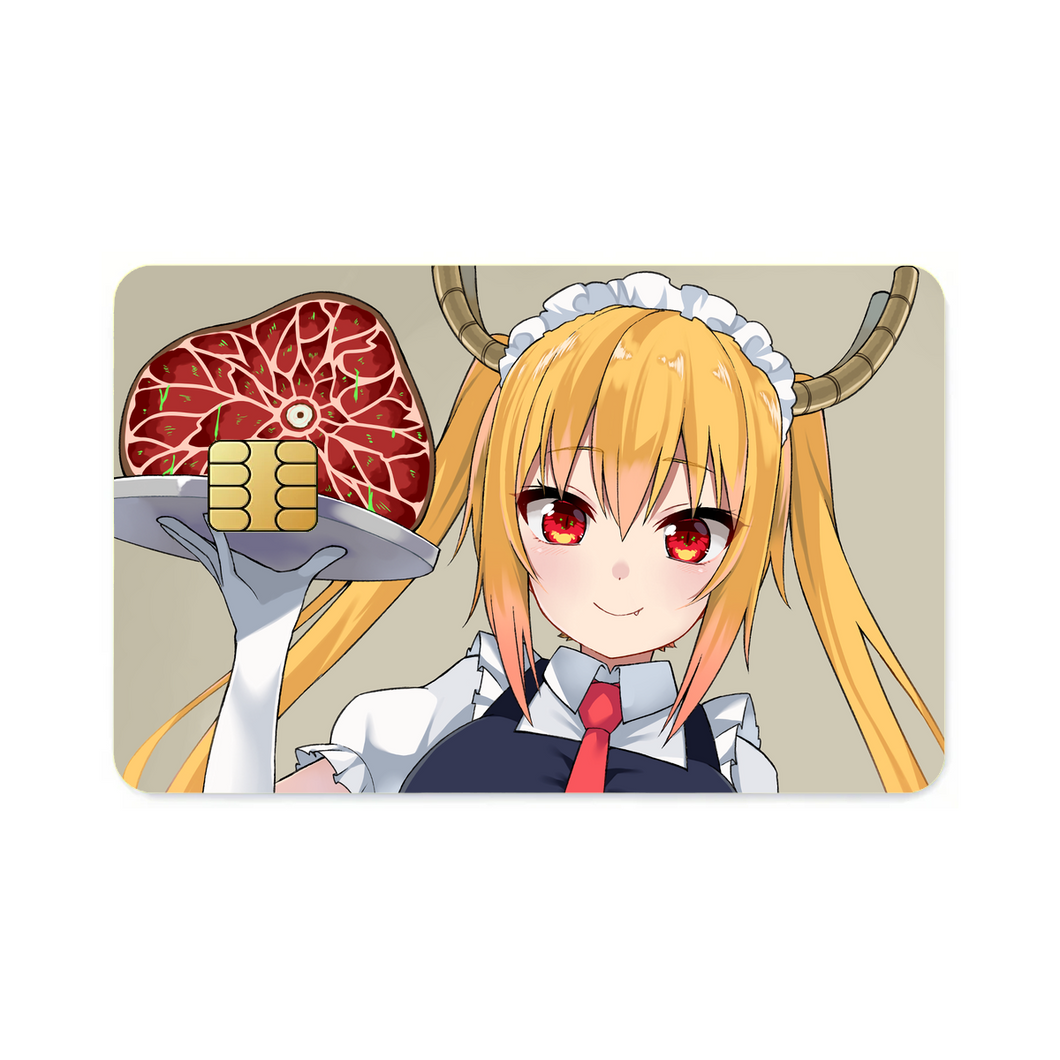 Miss Kobayashi's Dragon Maid Kobayashi San Chi No Maid Dragon, Tohru  Credit Card Skins (4-in-1 Pack)