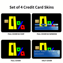 Load image into Gallery viewer, Mob Psycho 0%  Credit Card Skins (4-in-1 Pack)
