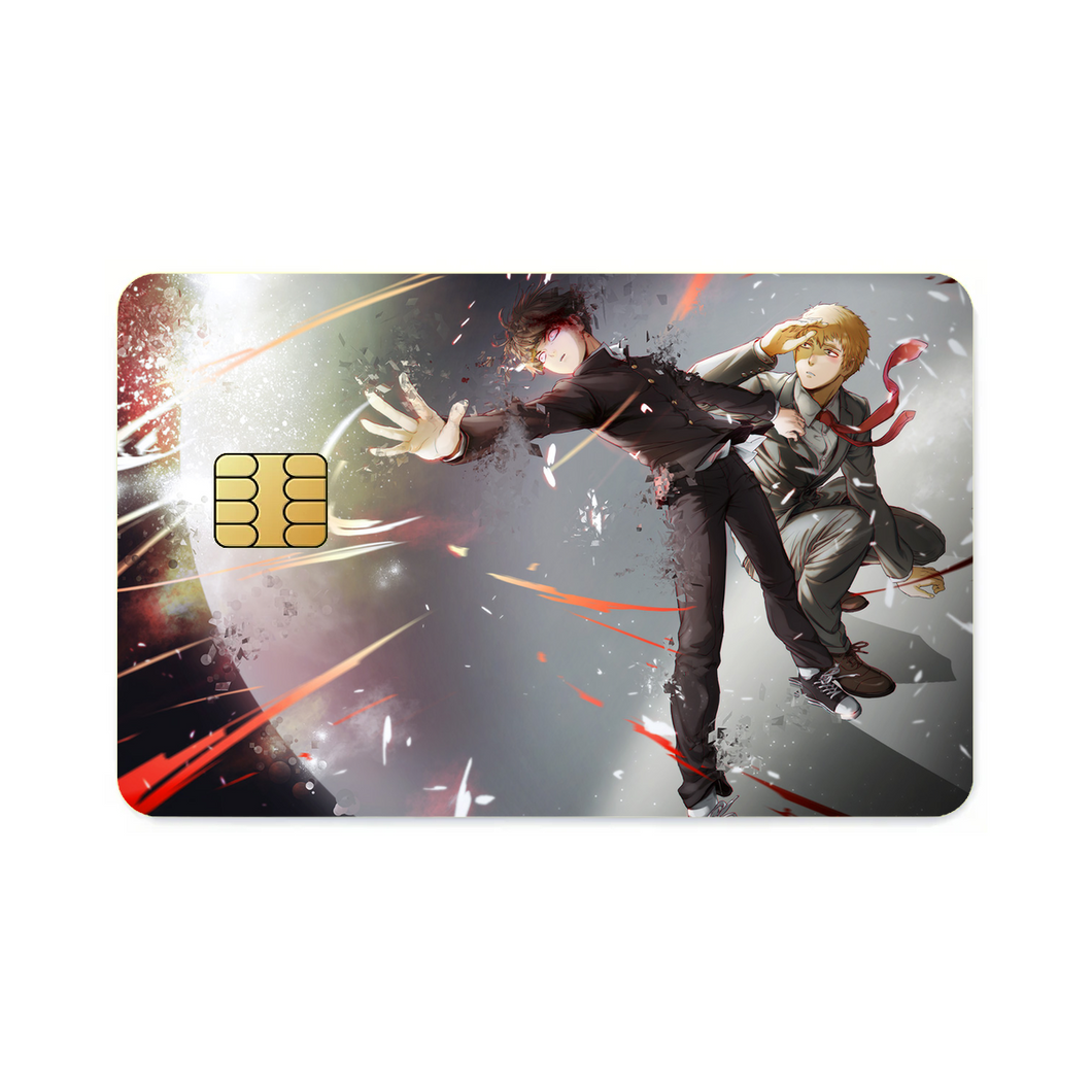 Mob Psycho 100 Arataka Reigen, Shigeo Kageyama  Credit Card Skins (4-in-1 Pack)