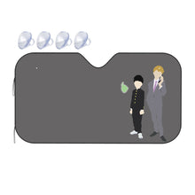 Load image into Gallery viewer, Mob Psycho 100 Arataka Reigen, Shigeo Kageyama, Ekubo  Car Sunshade
