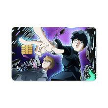 Load image into Gallery viewer, Mob Psycho 100 Arataka Reigen, Shigeo Kageyama, Ekubo  Credit Card Skins (4-in-1 Pack)
