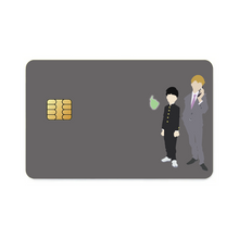 Load image into Gallery viewer, Mob Psycho 100 Arataka Reigen, Shigeo Kageyama, Ekubo  Credit Card Skins (4-in-1 Pack)
