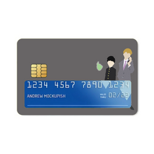 Load image into Gallery viewer, Mob Psycho 100 Arataka Reigen, Shigeo Kageyama, Ekubo  Credit Card Skins (4-in-1 Pack)
