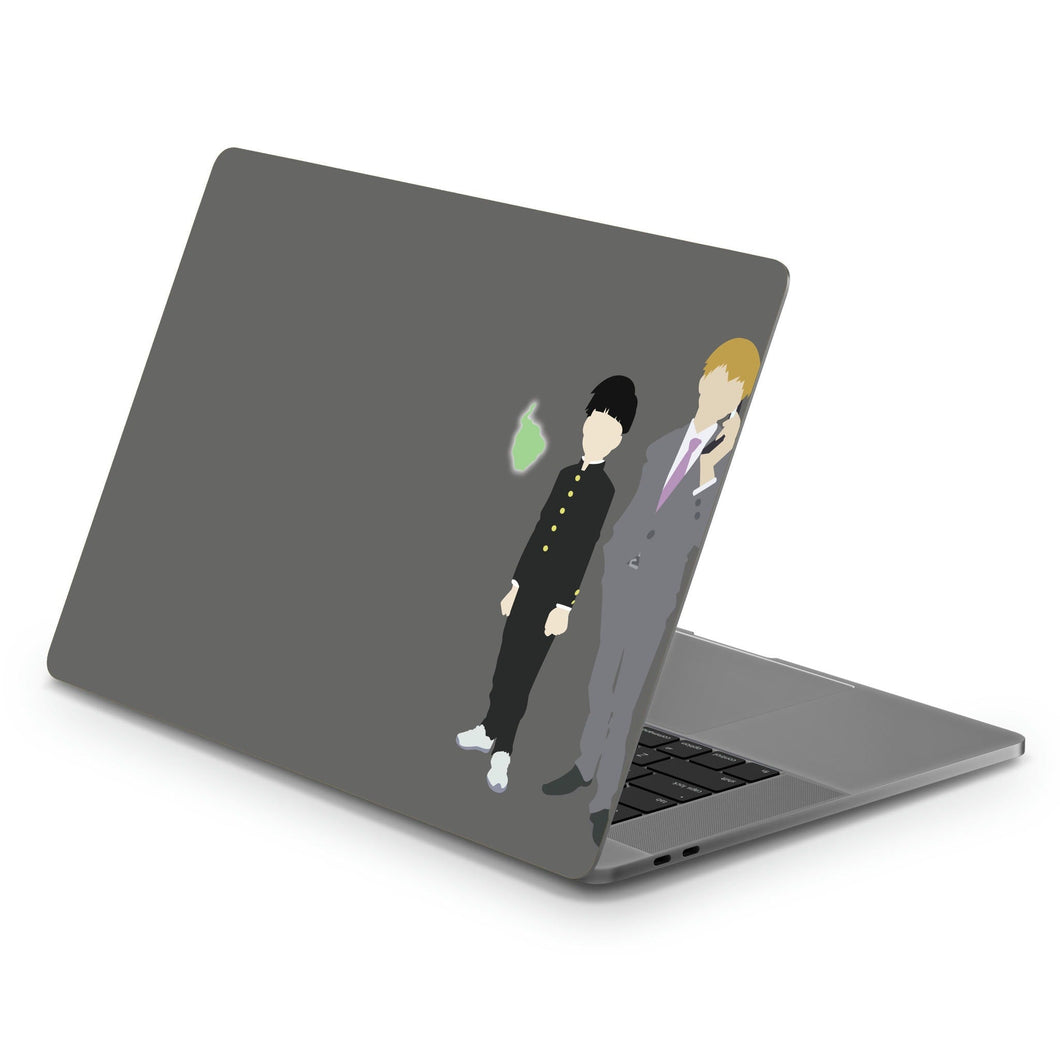 Mob Psycho 100 Arataka Reigen, Shigeo Kageyama, Ekubo  Macbook Skin