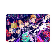 Mob Psycho 100 Arataka Reigen, Shigeo Kageyama, Ritsu Kageyama  Credit Card Skins (4-in-1 Pack)