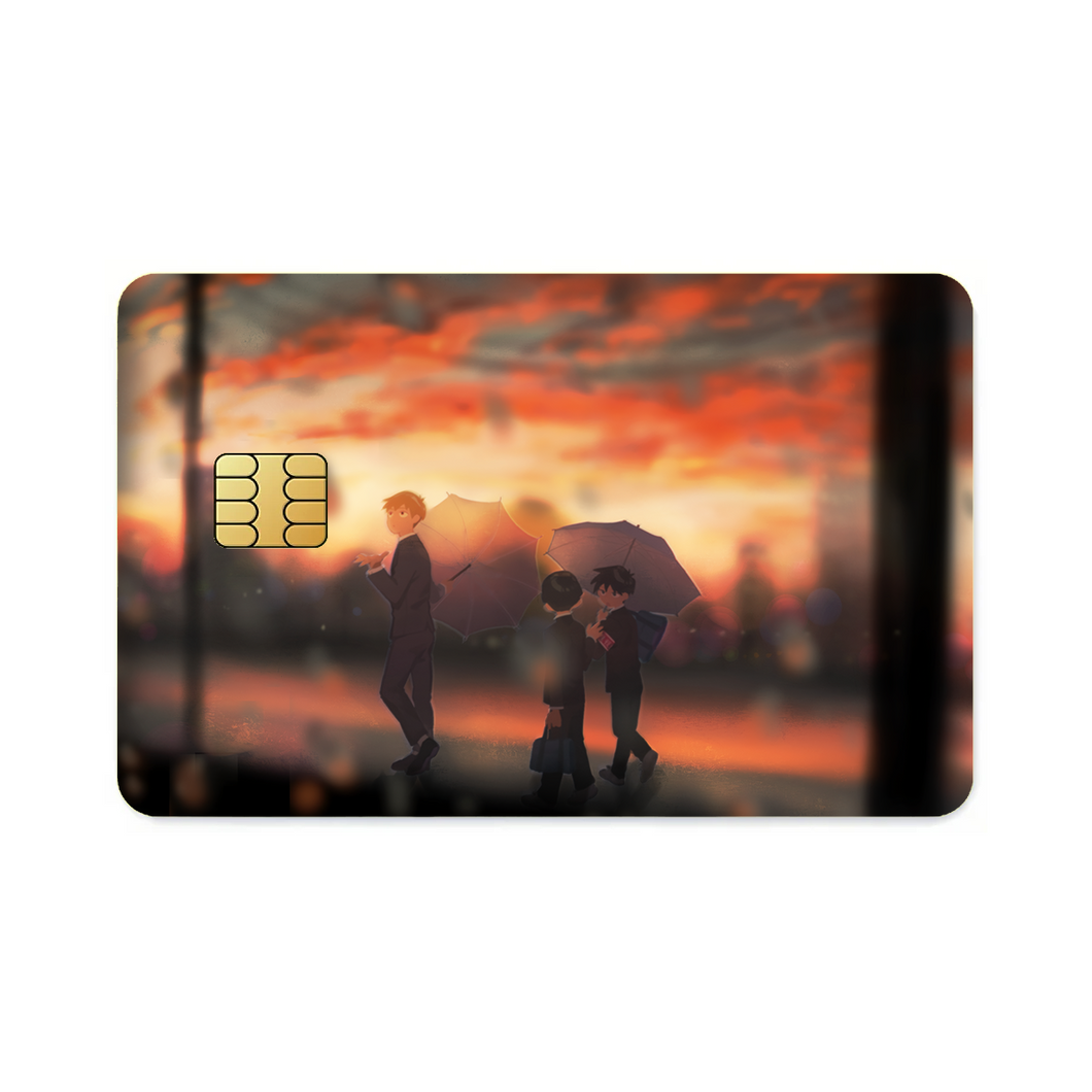 Mob Psycho 100 Arataka Reigen, Shigeo Kageyama, Ritsu Kageyama  Credit Card Skins (4-in-1 Pack)