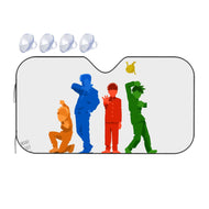 Mob Psycho 100 Arataka Reigen, Shigeo Kageyama, Ritsu Kageyama, Teruki Hanazawa  Car Sunshade
